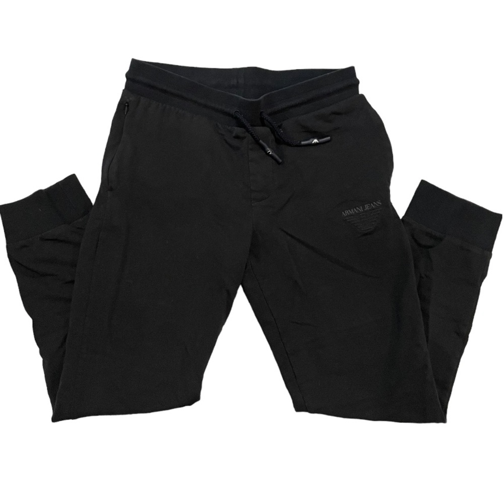 Navy Armani Sweatpants - Picture 2 of 7